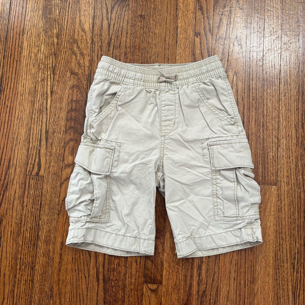 Gap Kids Cargo Shorts, Size Small, Snap Pockets, Khaki Tan